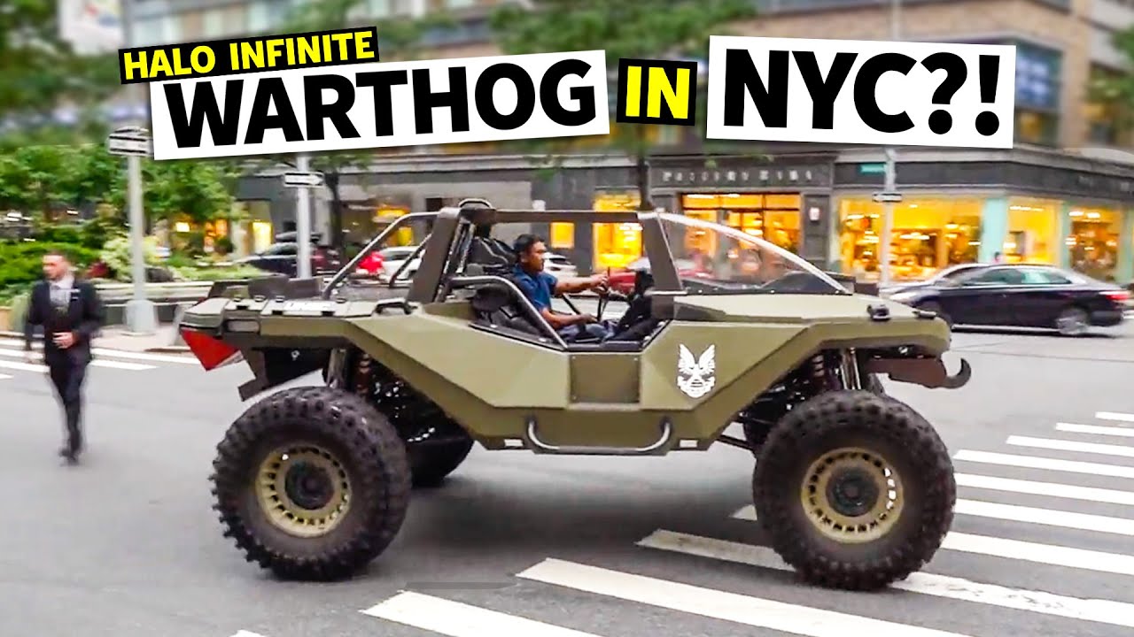 1,000HP Halo Warthog VS Times Square New York!