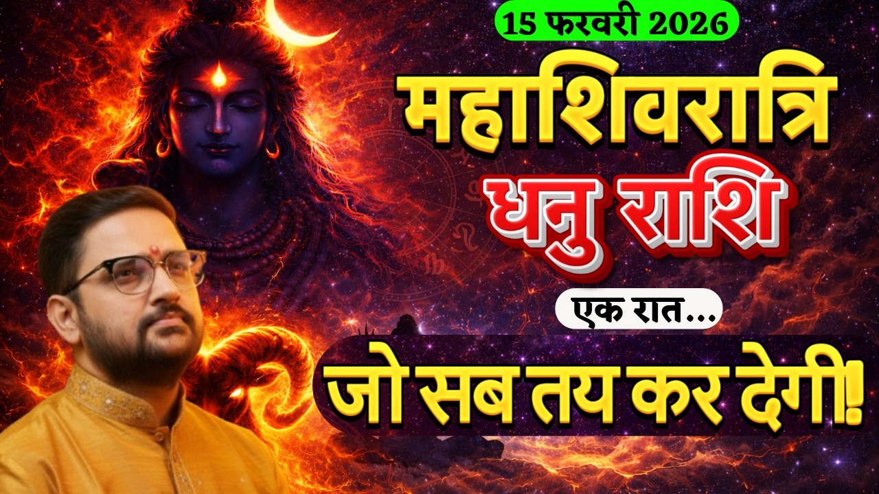 15 फरवरी 2026 महाशिवरात्रि | धनु राशि की किस्मत बदलेगी! | Dhanu Rashi | Acharya Mukti