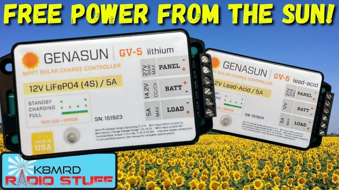 Genasun MPPT Charge Controller | LiFePO4 & Lead Acid | RFI Quiet