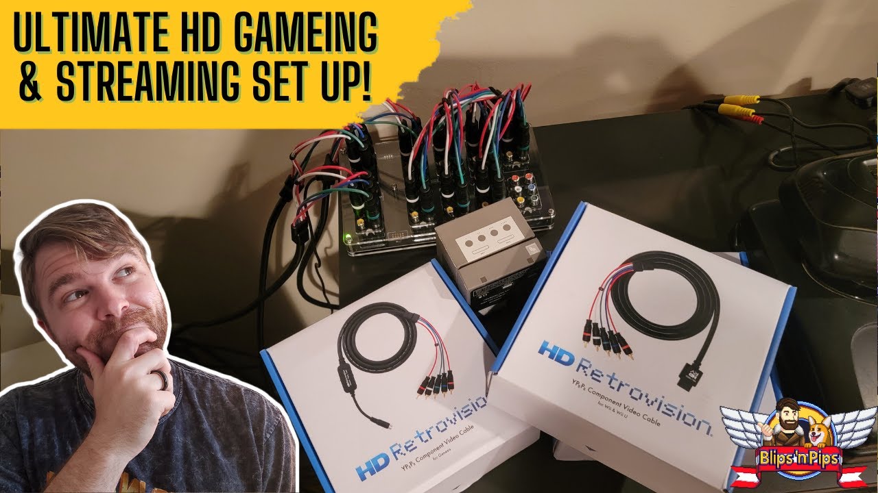 HD Retrovision and gComp Switch gaming and streaming set up! (2022)
