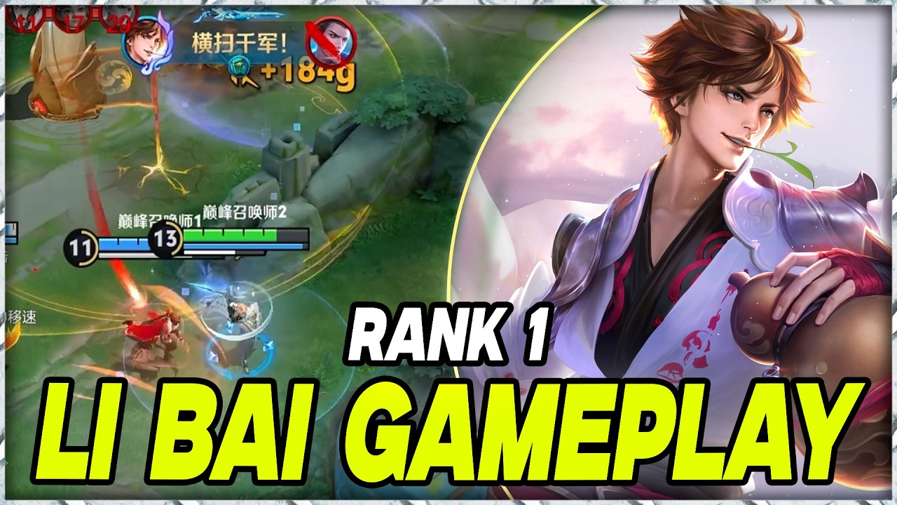 PEAK LI BAI IS SATISFYING! 🤩 INSANE FLAWLESS MECHANICS & OUTPLAYS (ENGSUB/HOK)