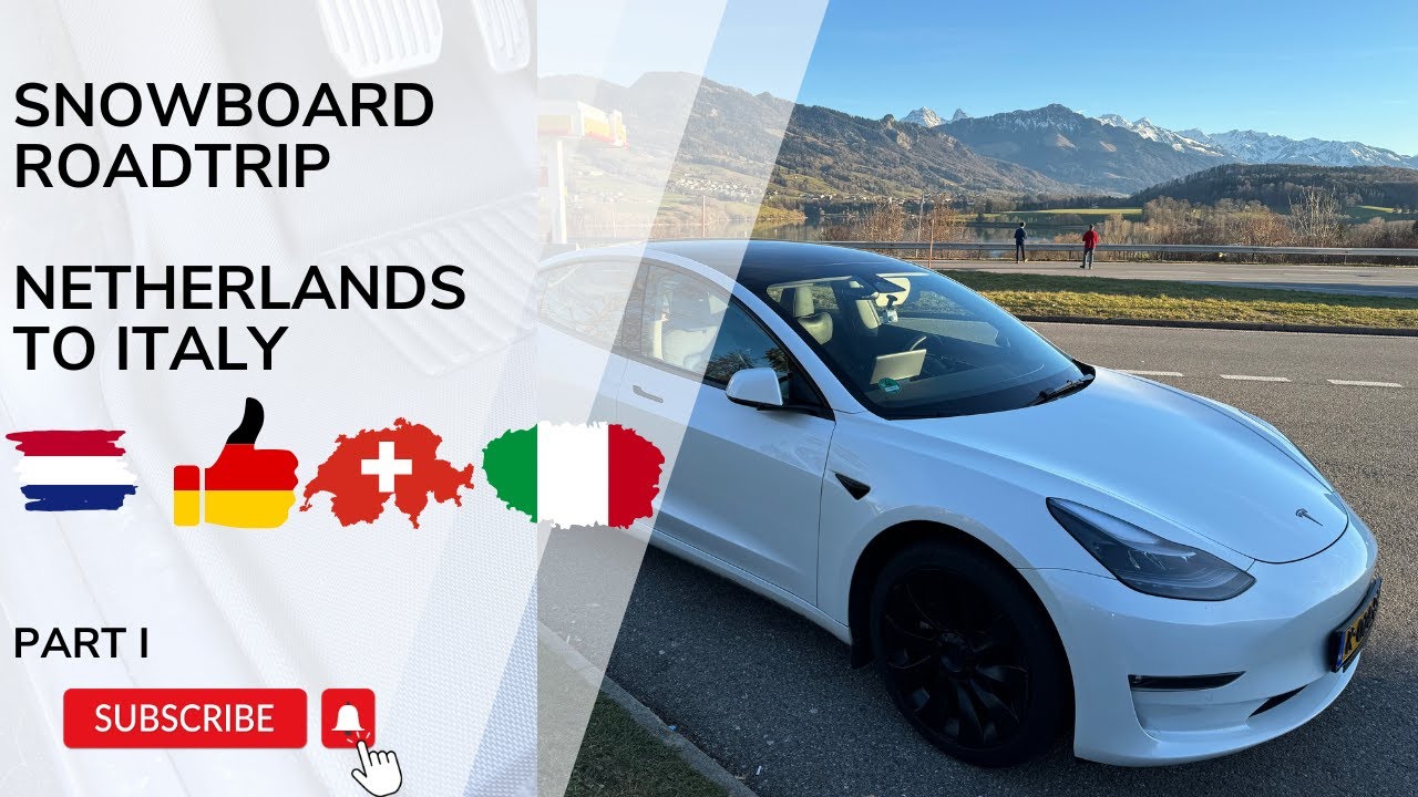 Tesla roadtrip to the Alps from Netherlands to Italy via Germany and Switzerland