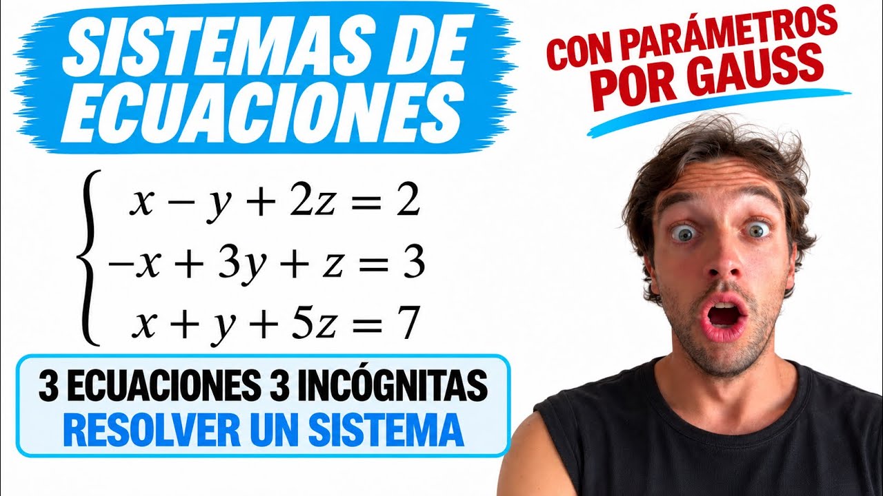 SISTEMA COMPATIBLE INDETERMINADO: resuelto paso a paso.
