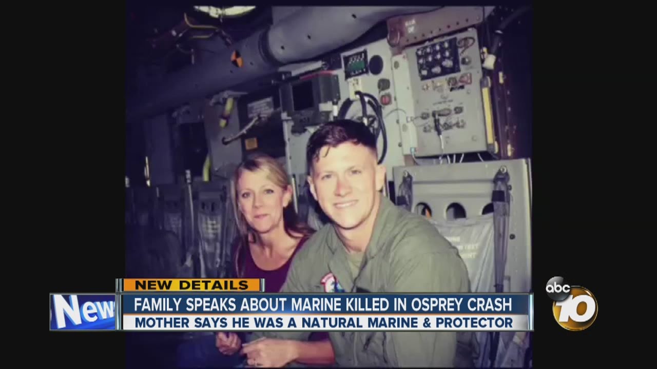 Family speaks about Marine killed in Osprey crash