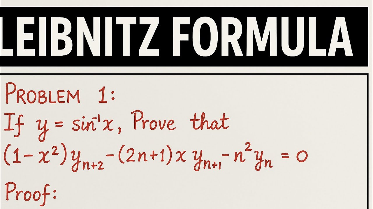 LEIBNITZ THEOREM | successive differentiation| nth derivative| PROBLEM 1