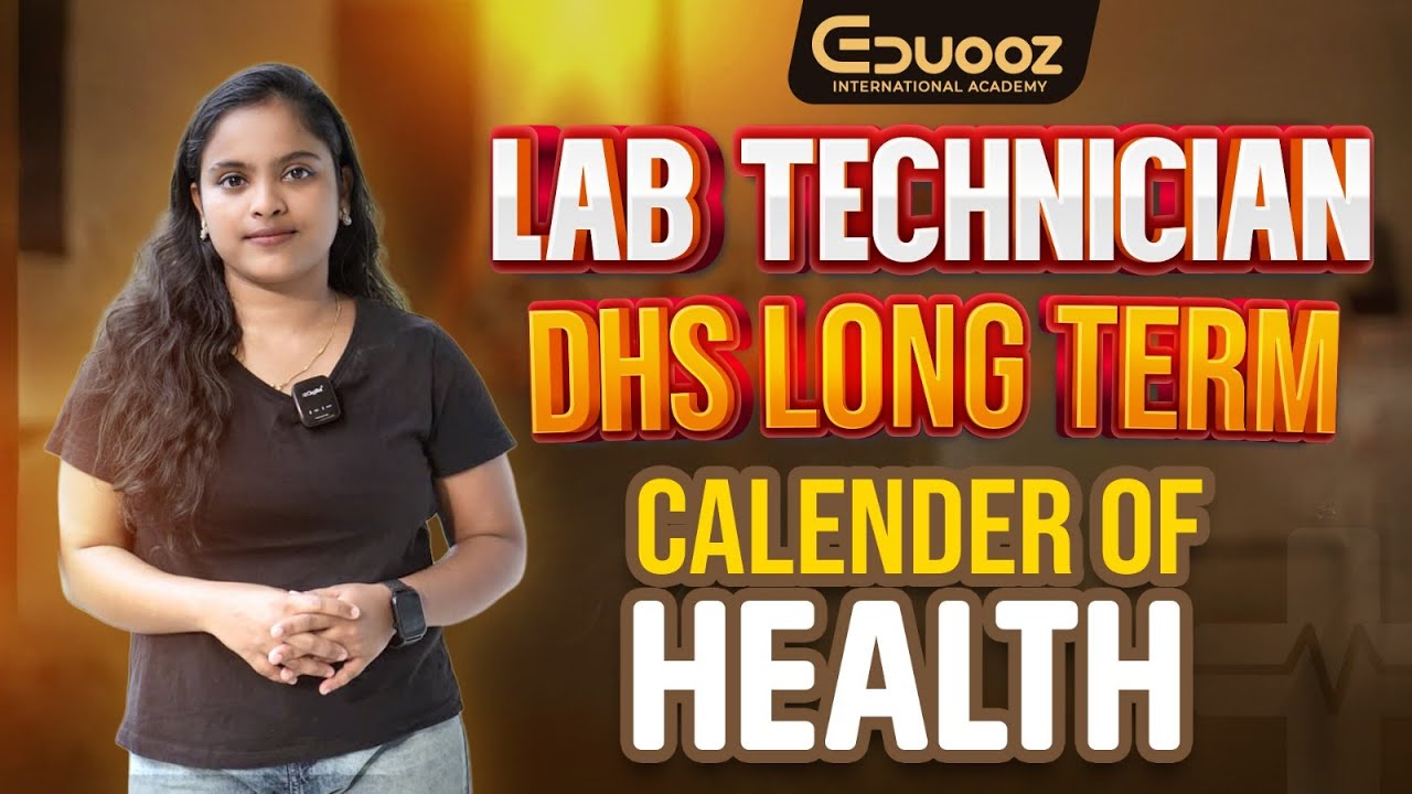 Lab Technician DHS Long Term – Calendar of Health | Eduooz International Academy
