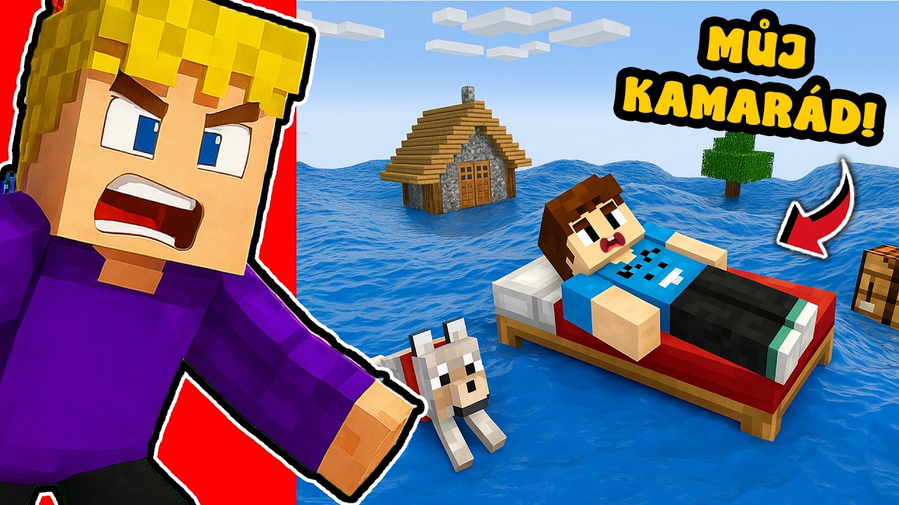 PRANKUJU KAMARÁDA pomocí Realistické Vody v Minecraftu!
