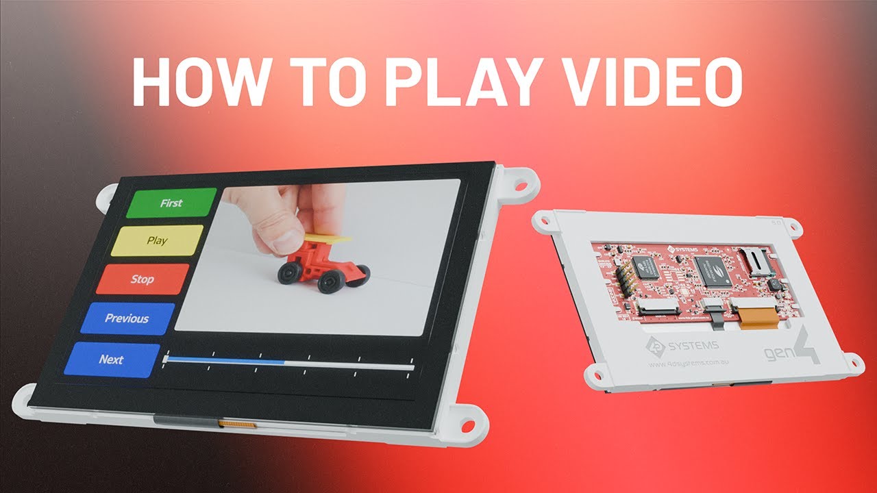 4D Systems Tutorials - Playing a video on a 4D Systems Display