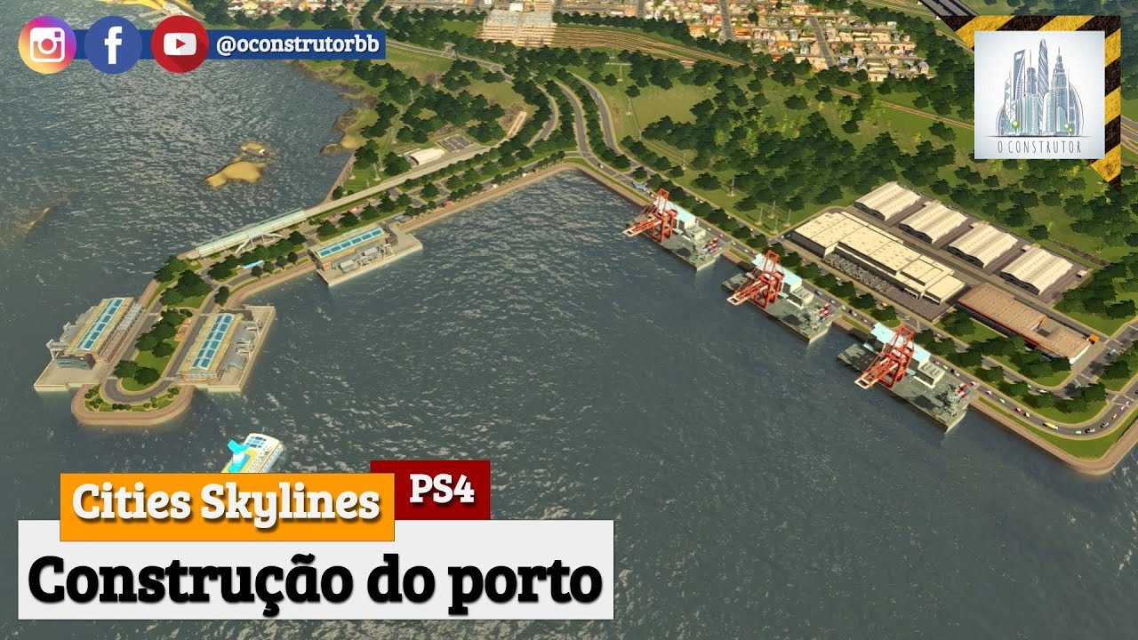 Cities: Skylines (PS4) - Construção de porto