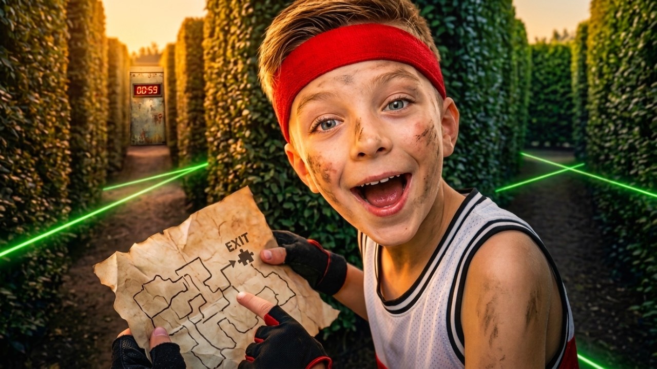 Oliver and Lucas SURVIVE in the Maze 🧩 Maze Escape!