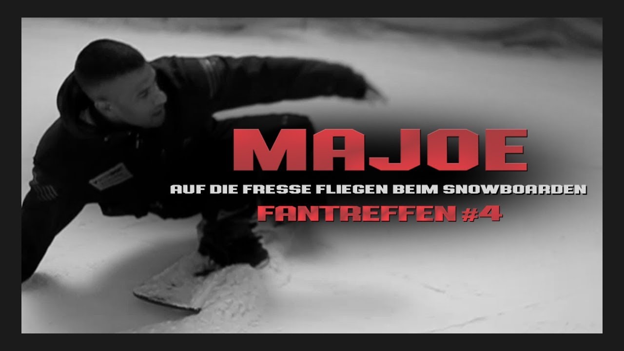 Majoe 👊🏼 AUF DIE FRESSE FLIEGEN BEIM SNOWBOARDEN 👊🏼 Fantreffen #4