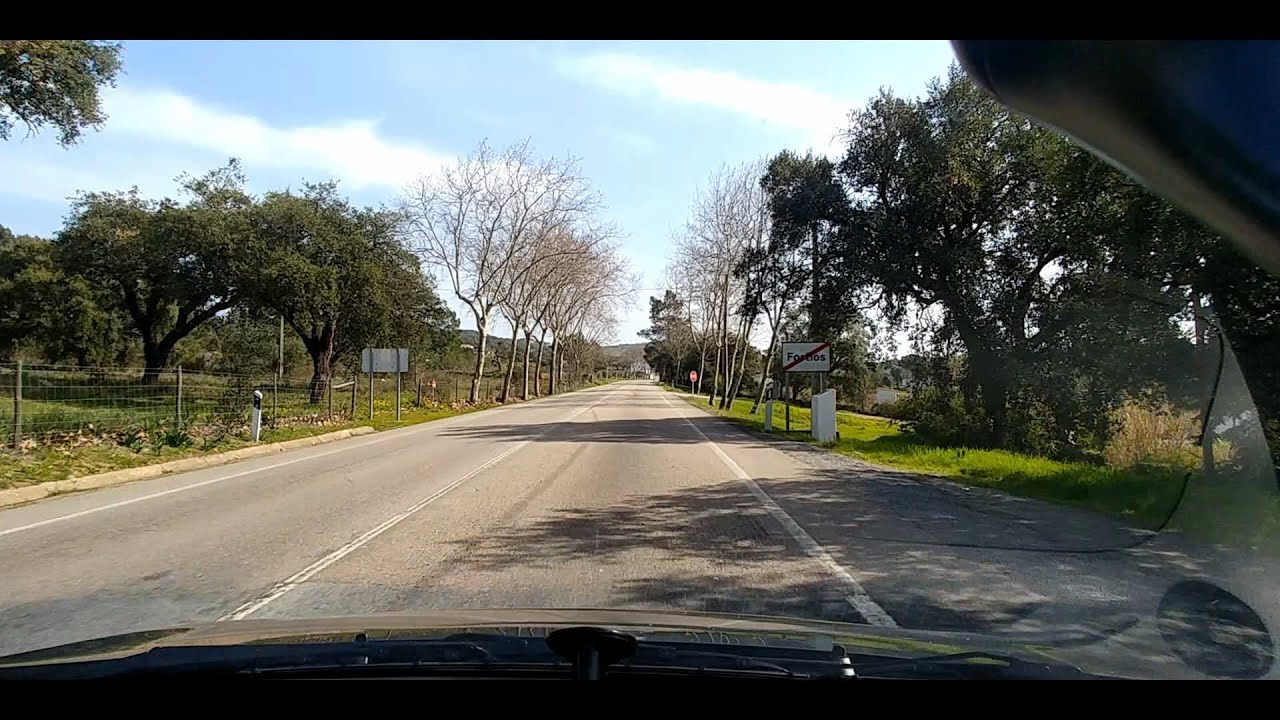 Driving in Portugal from Fortios to Portalegre on IP2