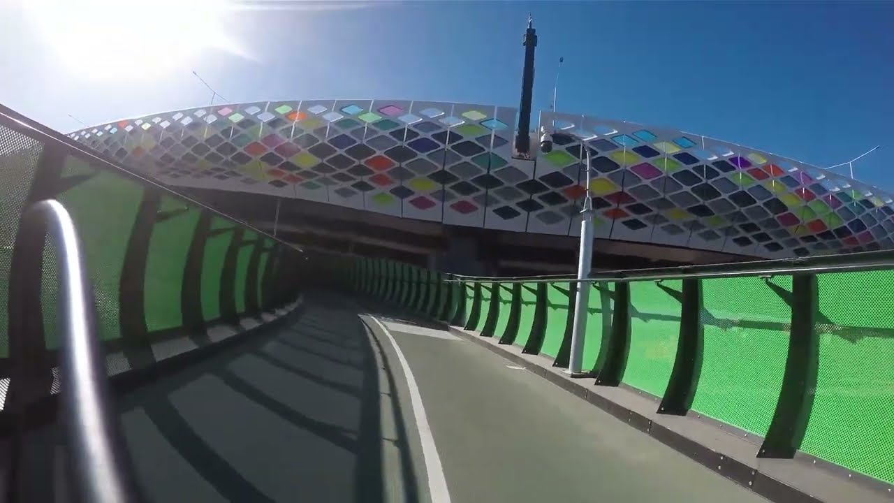 Veloway entry point from Footscray - Harris Street to Veloway