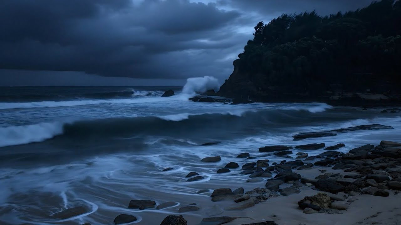 Ocean Waves for Sleeping 🌙 | Relaxing Ocean Sounds All Night