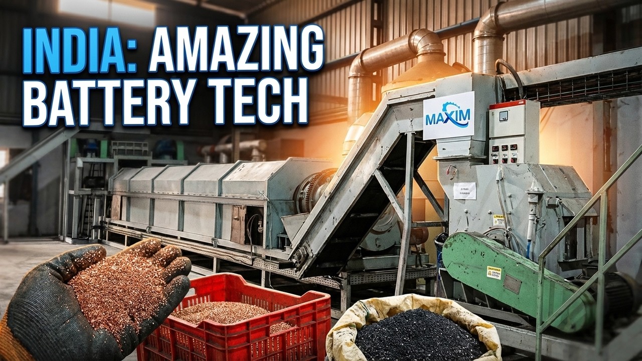 Lithium-ion Battery Recycling Plant - India #batteryrecycling