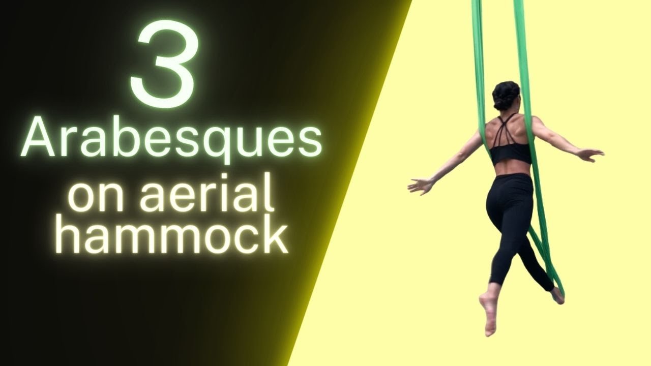 3 Beautiful Arabesques on Aerial Hammock / Sling