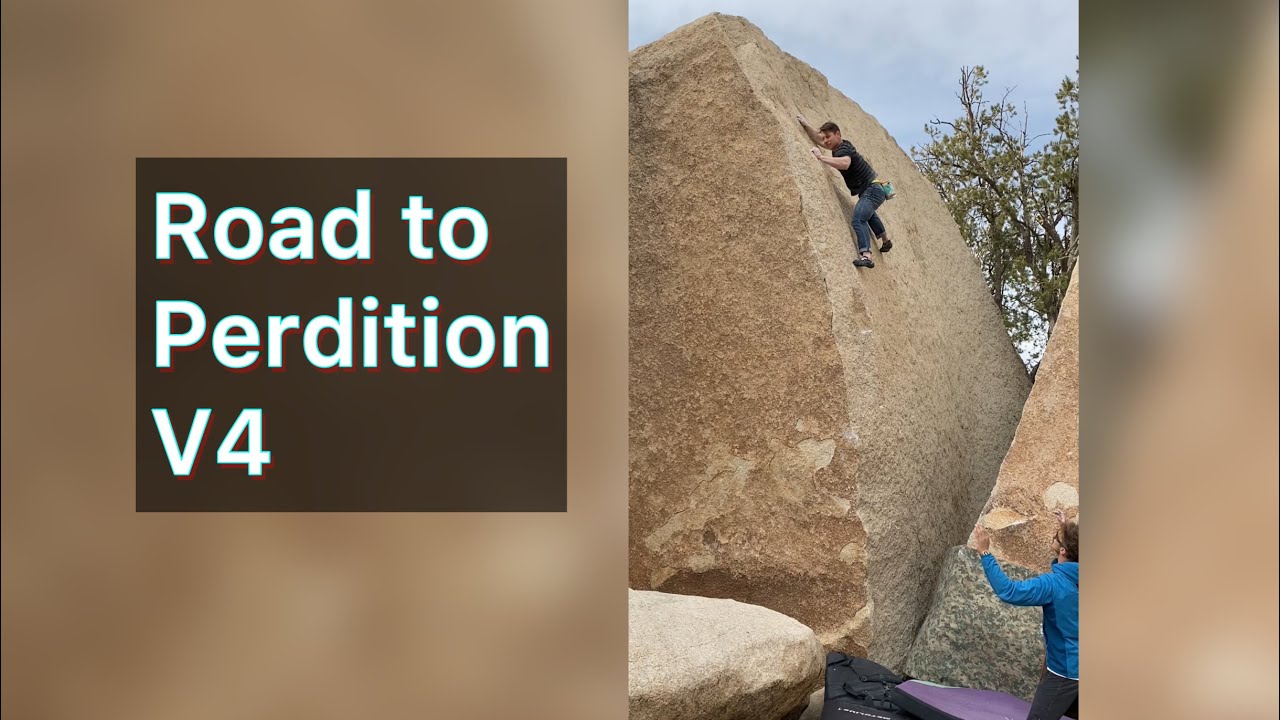 Road to Perdition V4 (6B) - Real Hidden Valley &bull; Joshua Tree Bouldering (CA)