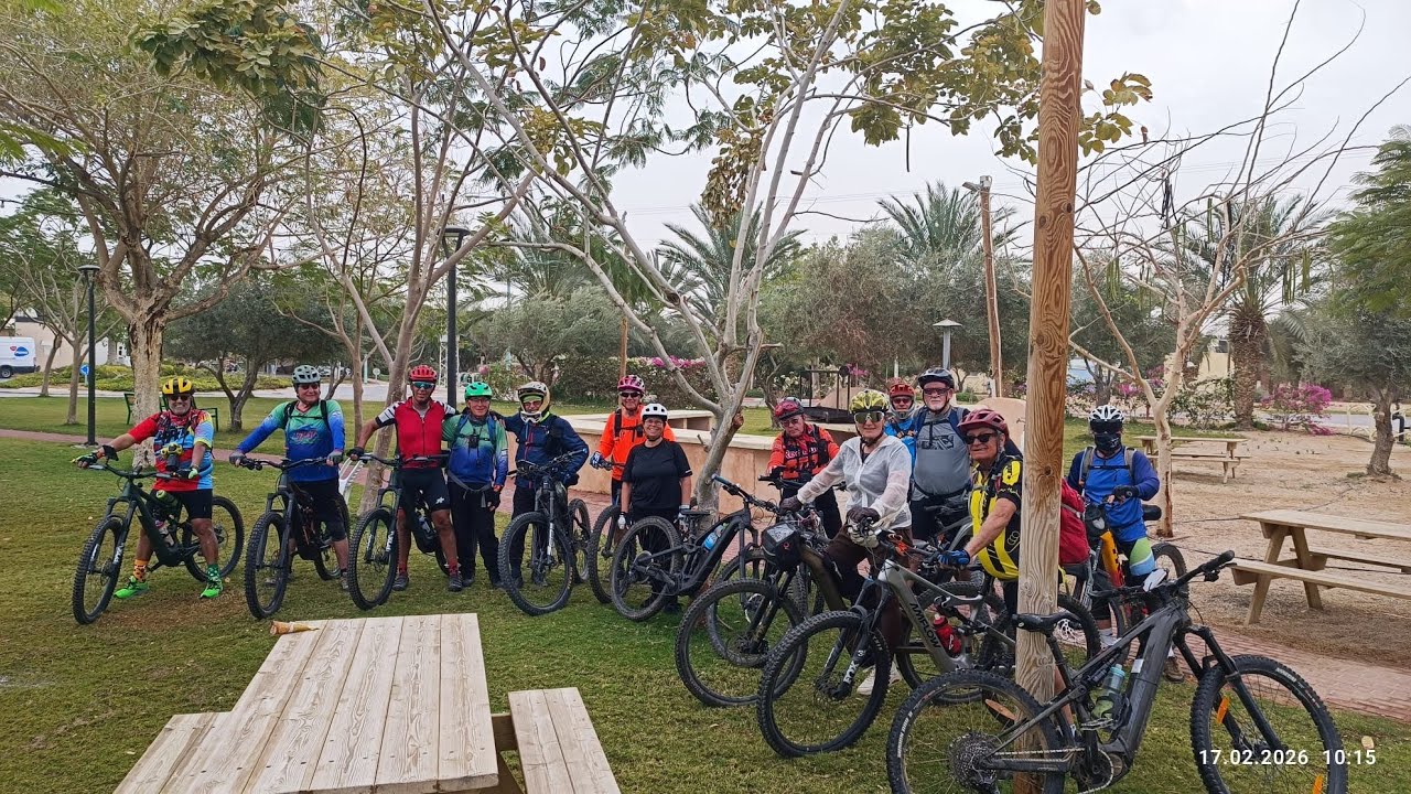 -  Crossing the Arava 🇮🇱, the first of three — from Moshav Idan to Tzukim, 57 km of riding 🚴 