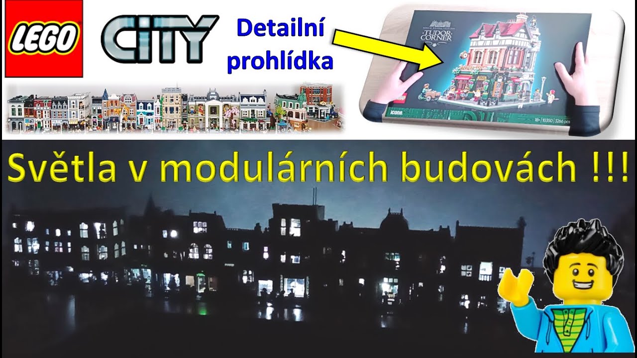 Světla v modulárních budovách a výstava stavebnice LEGO !!!