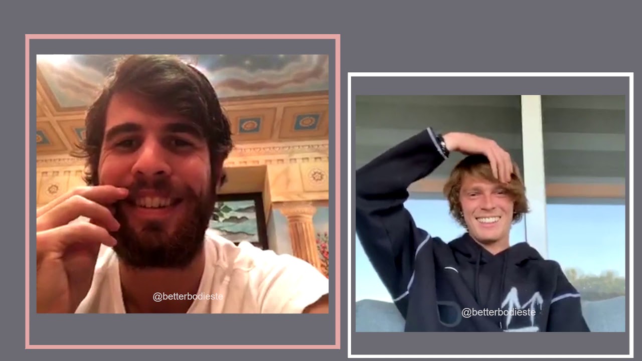 Karen Kachanov and Andrey Rublev Instagram Live Chat