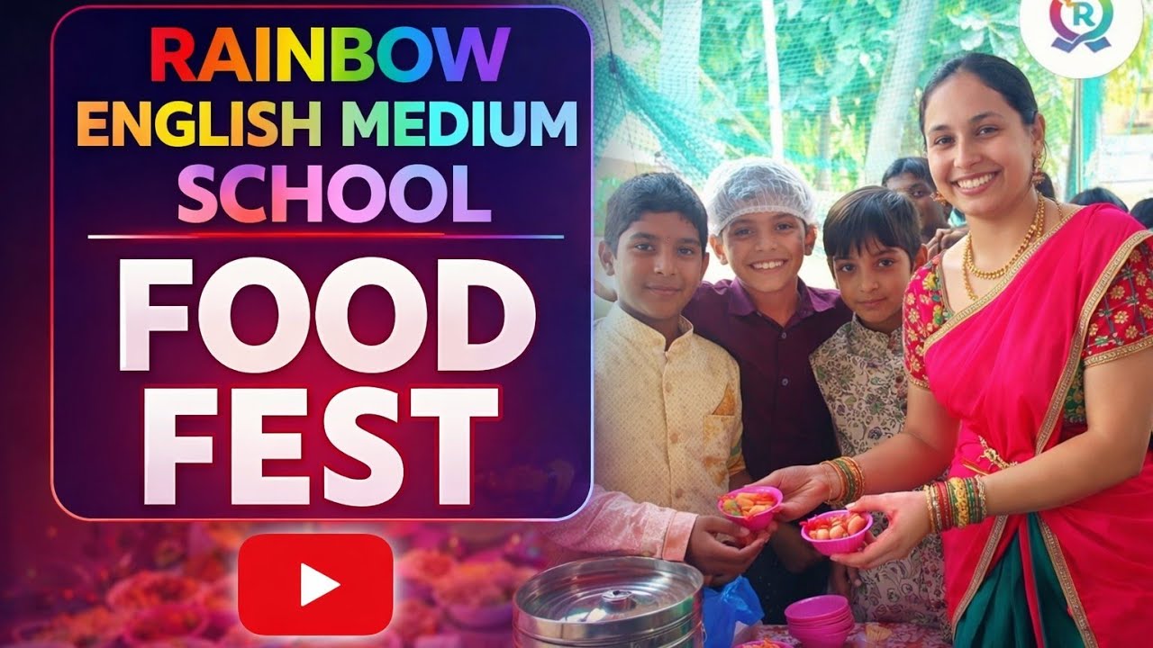 Little Hands, Big Flavors 🌈 | Rainbow English Medium School Food Fest” 🍱✨#🌈 School#yt#foodfest2026