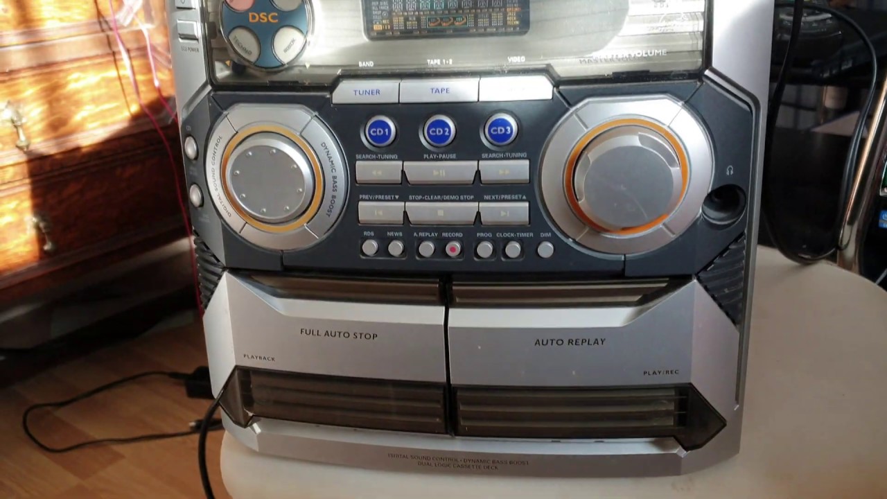 Given working Bush Jog Proof Personal CD Player & Philips Mini Audio System FW-C355/22