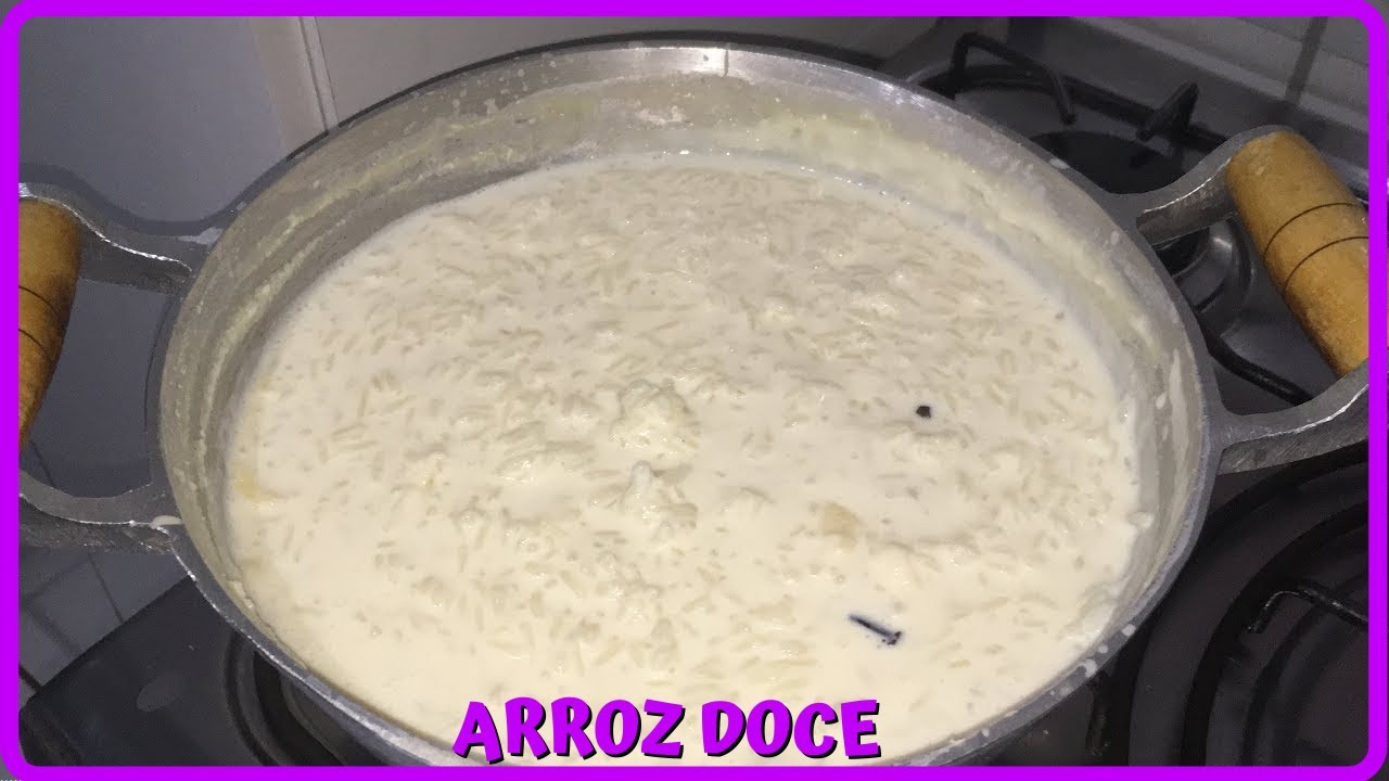 Arroz doce simples e f&aacute;cil/ Rice&rsquo;s Pudim