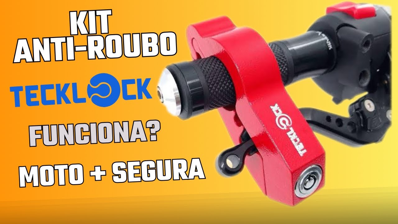 MOTO SEGURA | 3 TRAVAS QUE TODO MOTOCICLISTA DEVERIA USAR - KIT TECKLOCK