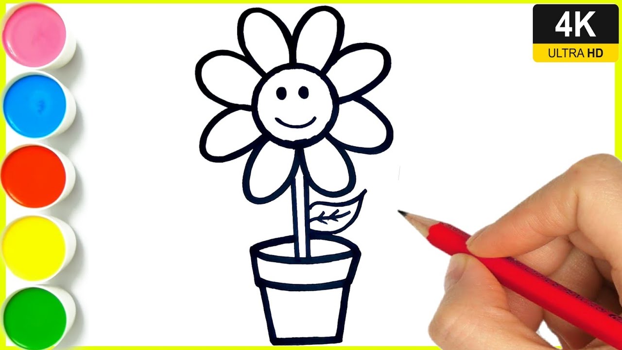 Easy sun flower drawing. || how to draw sun flower Drawing easy || Sun flower drawing for beginners