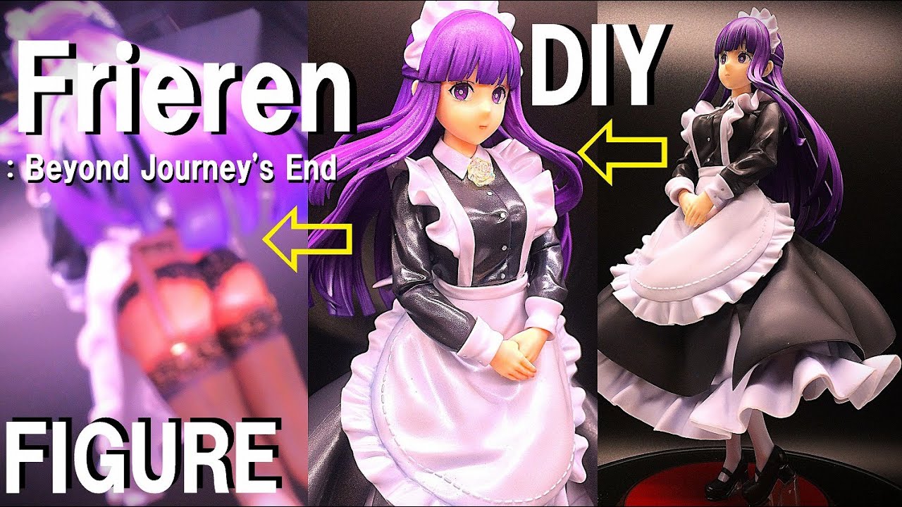 【フリーレン】フェルンを透け黒ストなメイドにDIY！肝心の造形ないなら作ってみた フィギュア改造リペイント：葬送のフリーレン：Fern FIGURE Repaints：Frieren：セラ箱製作日記