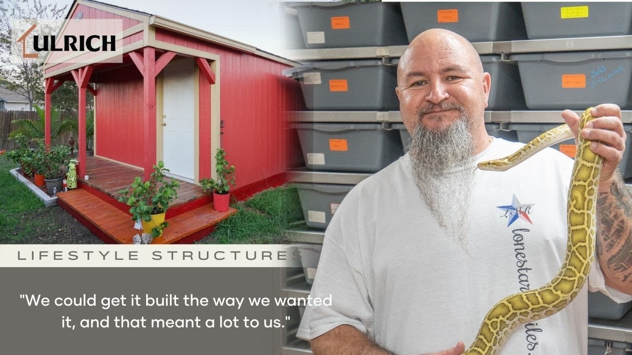 Reptile Hobby Requires Custom Shed