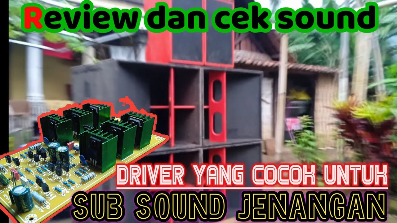 Review driver subwofer untuk sound HAJATAN ‼️ //mcrd v6 driver horeg