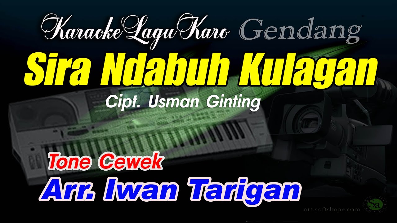 Karaoke Lagu Karo Sira Ndabuh Kulagan Tone Cewek