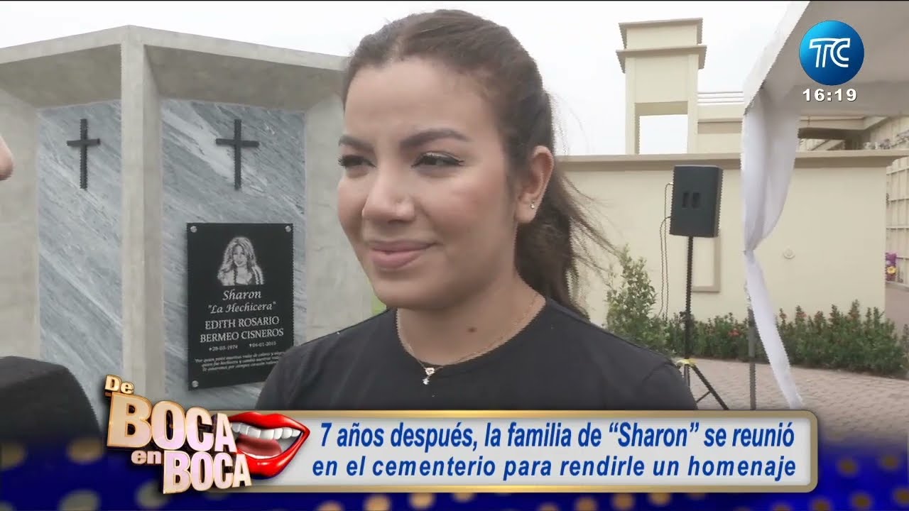 La familia de Sharon se reunió en el cementerio para rendirle homenaje