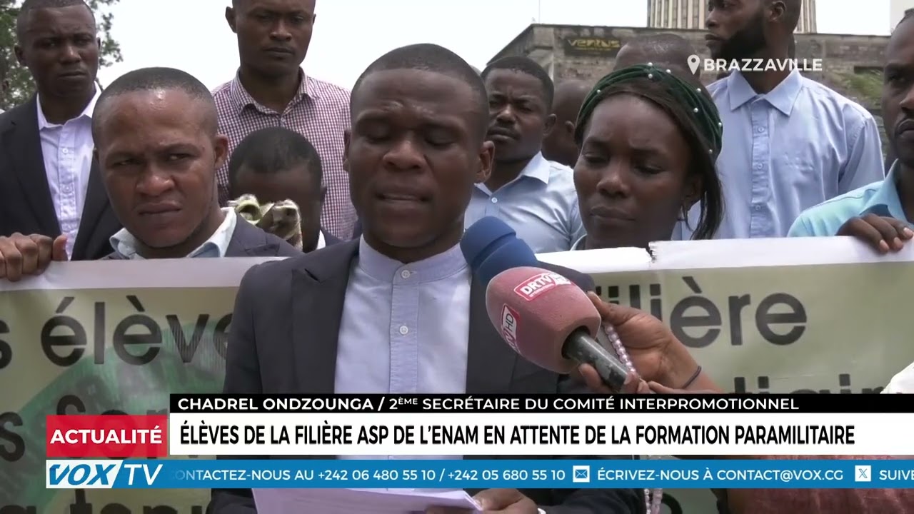 Élèves de la filière ASP de l’Enam en attente de la formation paramilitaire