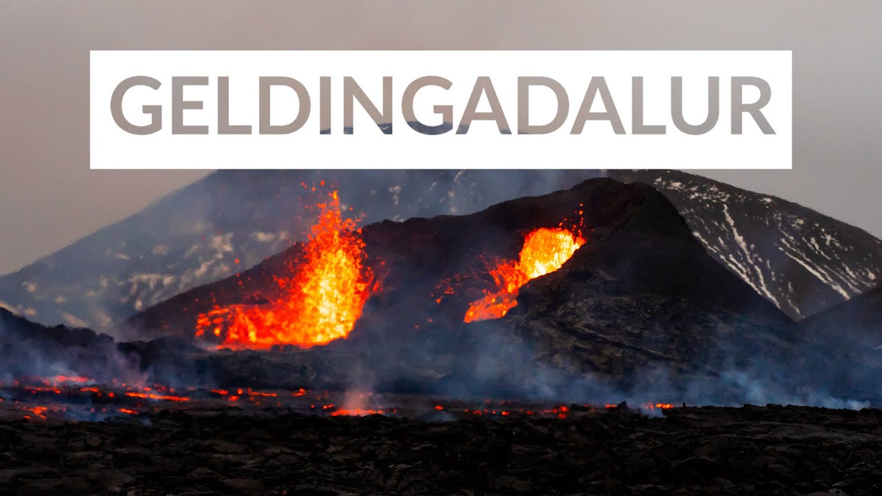 Walking to Volcano GELDINGADALUR, Iceland 4K