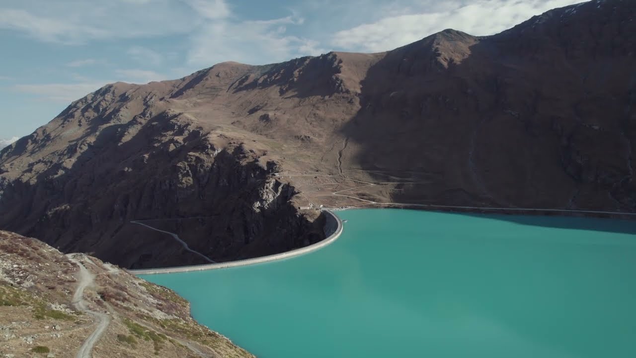 Lac De Moiry (Dam) cinematic, Switzerland