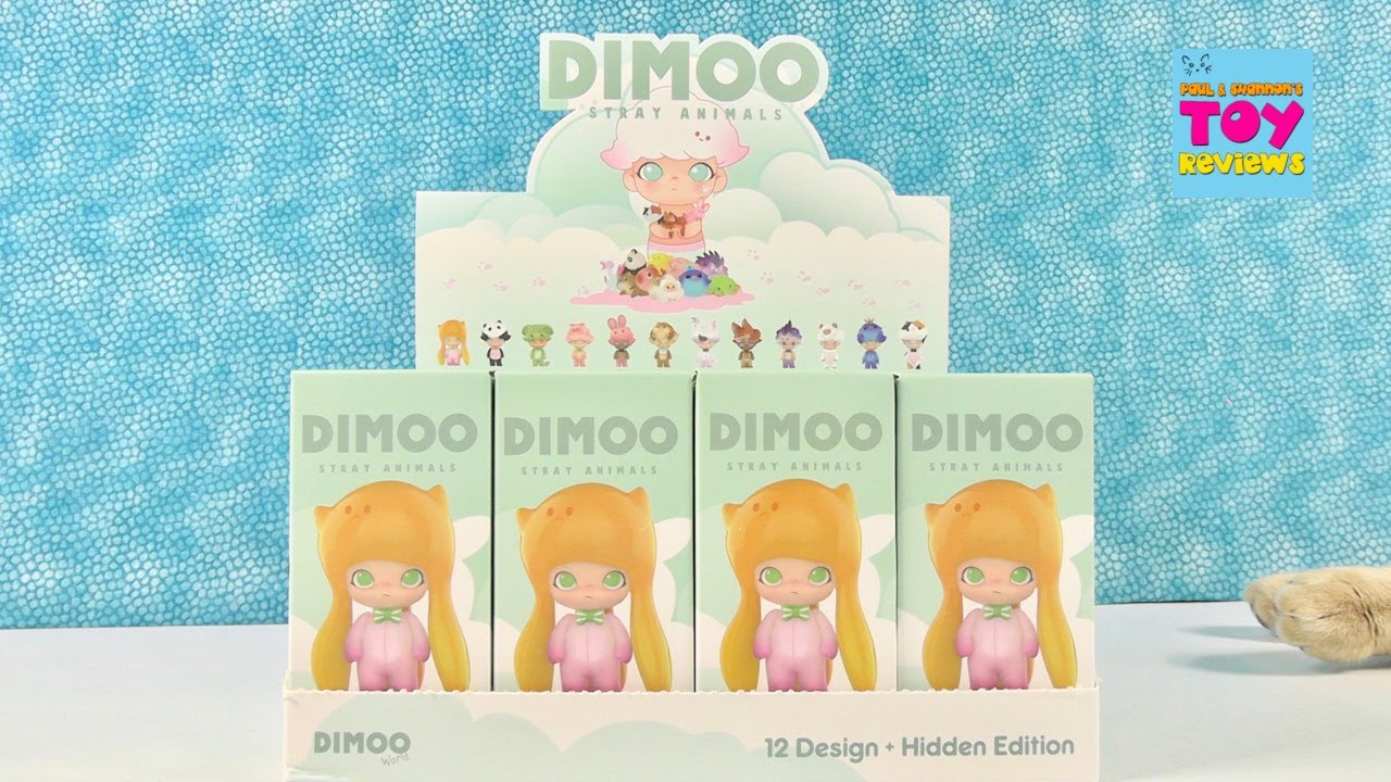 Dimoo Stray Animals Blind Box Figure Collection Unboxing PopMart Review | PSToyReviews