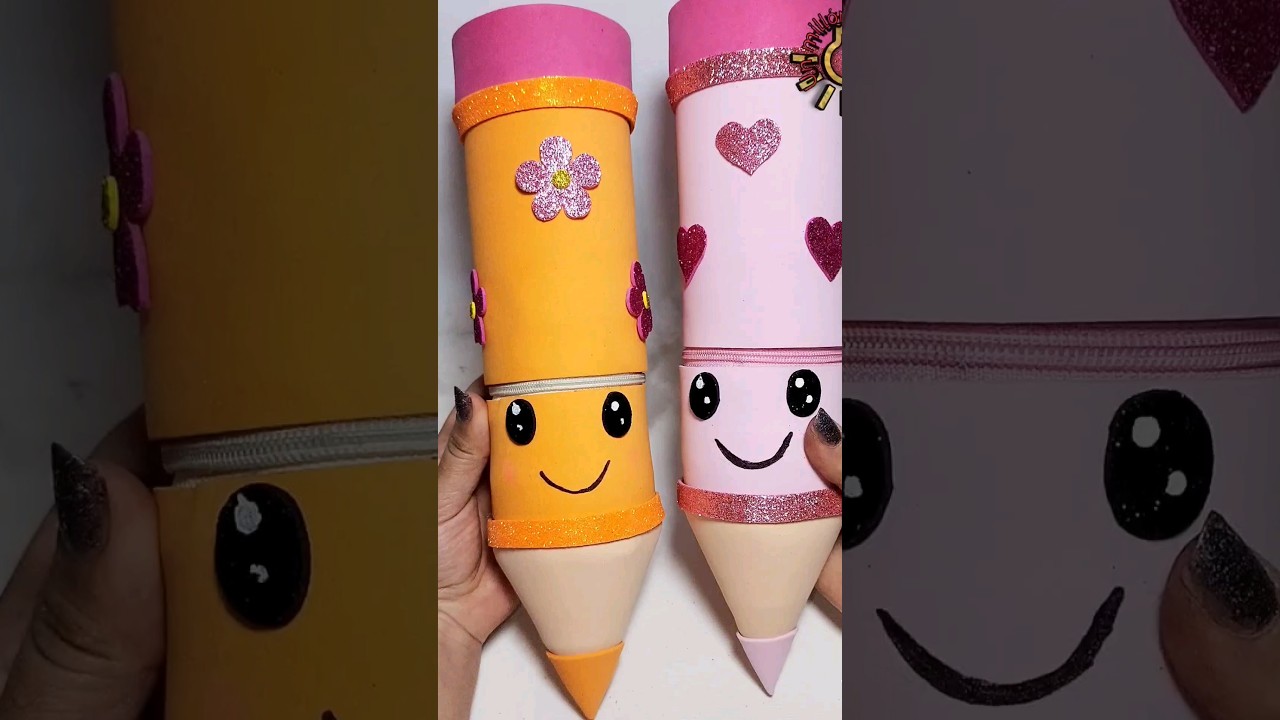 portalapices realizados con botellas pl&aacute;sticas y foami #arts #manualidades #artsandcraft #craft