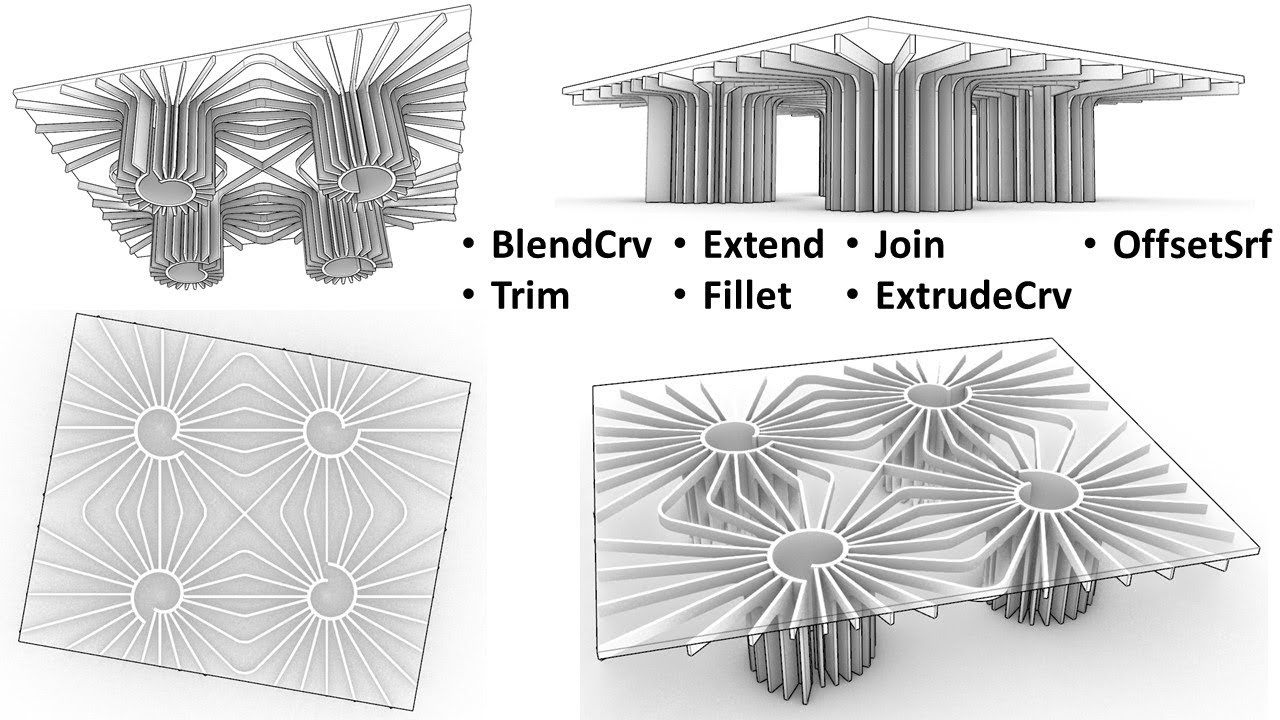 Remodeling SHAU’s Microlibrary Fibonacci in Rhino | Learn Basic Rhino Commands