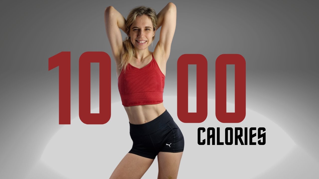 BURN 1000 CALORIES - ALL STANDING HIIT CARDIO WORKOUT - NO REPEAT - AT HOME - 70 MIN - NO EQUIPMENT