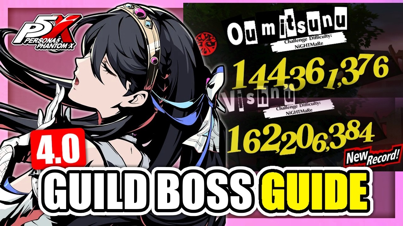 Sustainless goes hard - OUMITSUNU and VISHNU Guild Boss Guide | P5X 4.0
