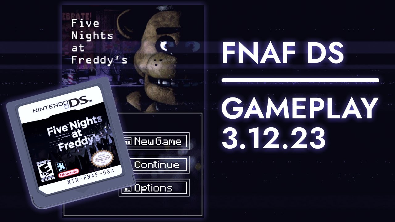 Five Nights at Freddy's DS Port - WIP Gameplay | 3.12.23 [60 FPS]