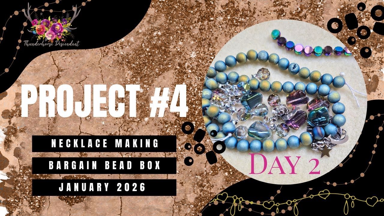 Finishing up our Nut Case Necklace (Project #4) from Bargain Bead Box January 2026