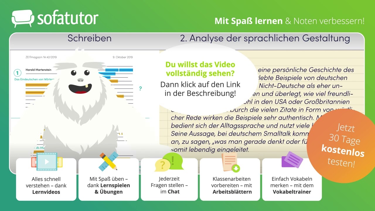 Sachtextanalyse: Hauptteil schreiben &ndash; Bestandteile & Bedeutung