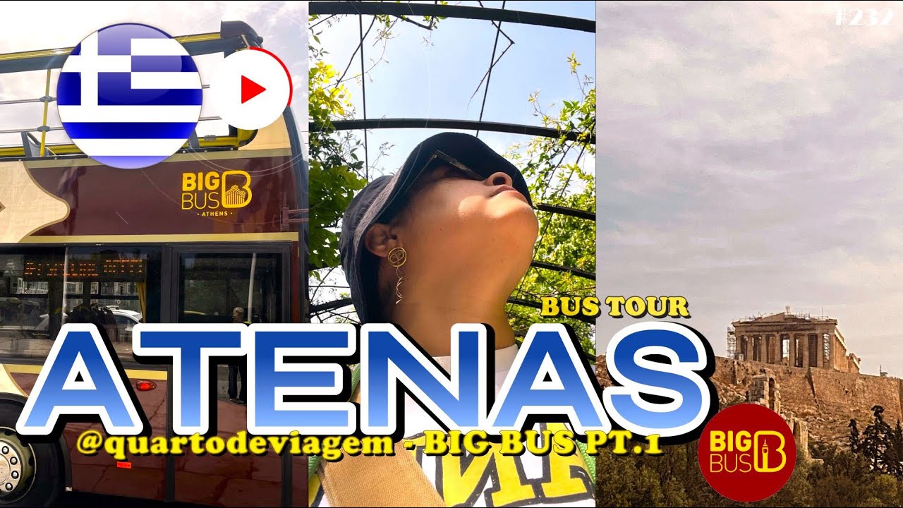 TOUR DO BIG BUS em ATENAS PT.1, Grécia 🇬🇷 | (4K) 232