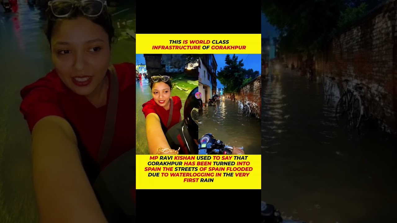 Gorakhpur turned into Spain? 🌧️ Reality of world-class infrastructure exposed!