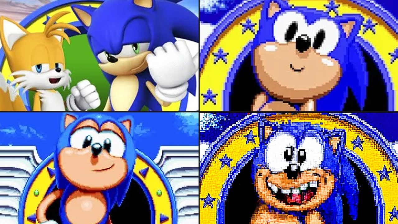 Эволюция стартовых экранов в Sonic 2D Games