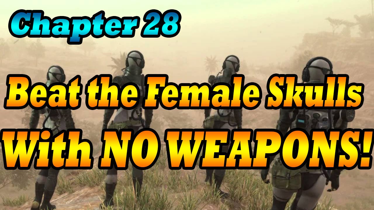 MGSv Code Talker | Beat Female Skulls With NO WEAPONS (Non Lethal)
