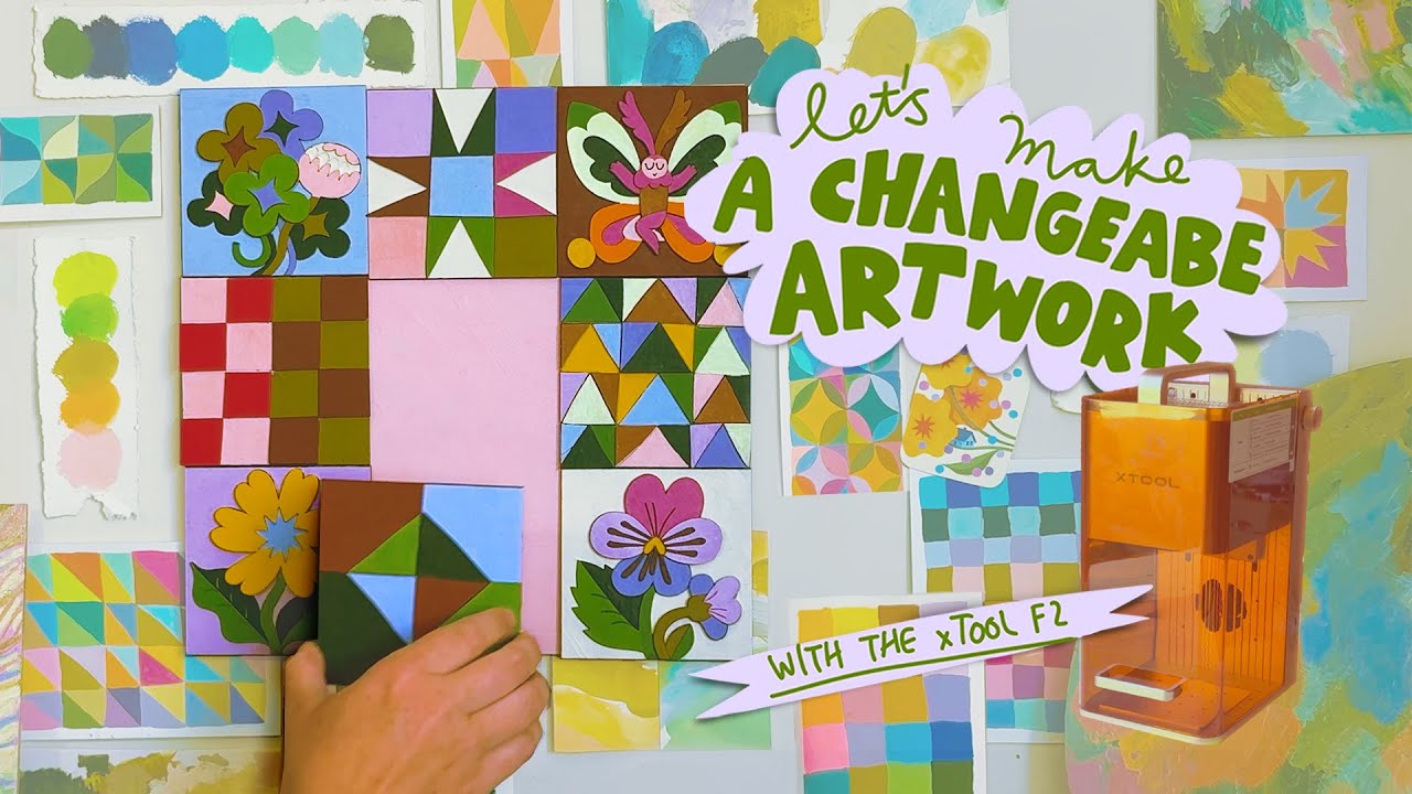 I just made a ✷Changeable Artwork✷ with the new xTool F2